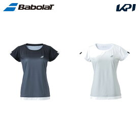 バボラ Babolat テニスウェア レディース CLUB SHORT SLEEVE SHIRT 半袖Tシャツ BWG2332C-2024 2024SS