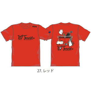 『即日出荷』【SDGsプロジェクト】KPI限定モデル テニスウェア ユニセックス pochaneco × KPI ぽちゃ猫 KPIオリジナル Tシャツ I love Tennis NPT51 2023SS 【タイムセール】「ウェアータイムセール」