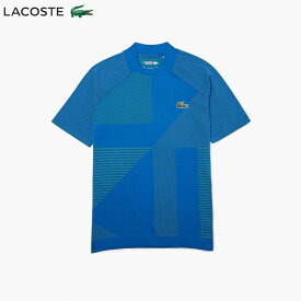 「あす楽対応」ラコステ LACOSTE テニスウェア メンズ 「メドベージェフ」アシンメトリーシームレスポロシャツ DH9255L-PTH 2022FW 『即日出荷』