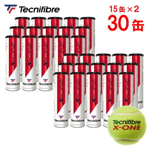 『即日出荷』【2箱セット】テクニファイバー Tecnifibre テニスボール X-ONE(エックスワン)4個入 1箱(15缶/60球)TBA4XE1  ITF/JTA 公認球