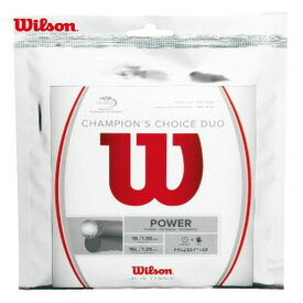 「あす楽対応」Wilson（ウイルソン）「CHAMPION'S CHOICE DUO(チャンピオンズ チョイス デュオ)WRZ997900」硬式テニスストリング（ガット）『即日出荷』