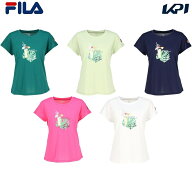 フィラ FILA テニスウェア レディース グラフィックTシャツ CZ6SGW018 2026SS 2月上旬発売予定※予約