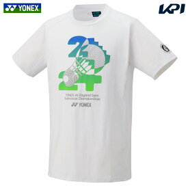 『即日出荷』ヨネックス YONEX バドミントンウェア ジュニア 全英選手権2024大会記念Tシャツ ドライTシャツ ホワイト 受注会限定モデル YOB24002 「ウェアータイムセール」
