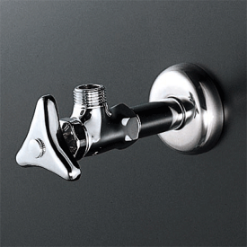 【在庫あり】 KVK K6S-P2 アングル形止水栓 ステンレス製給水管