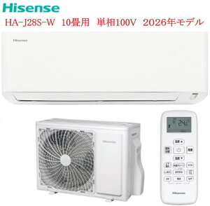 �u�݌ɗL��vHisense �n�C�Z���X HA-J28S-W ���[���G�A�R�� 2.8kw 10���p �P��100V