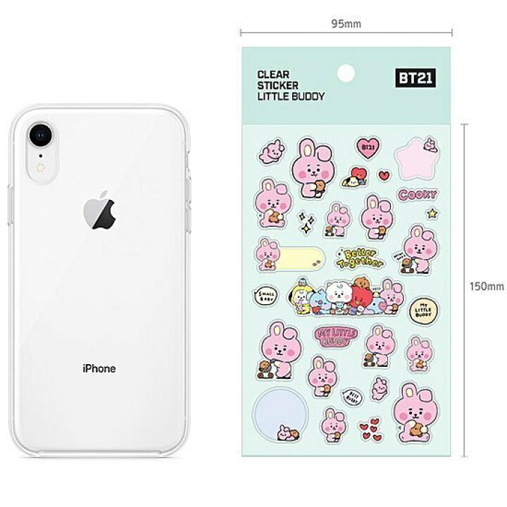 楽天市場 Bt21 Baby クリアステッカー Little Buddy メンバー7種選択別 Clear Sticker Little Buddy Kpopクラス