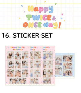 TWICE STICKER SET [HAPPY TWICE&ONCE DAY! GOODS] ObY / XebJ[Zbg