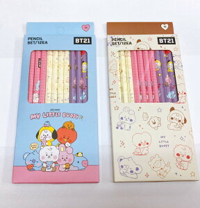 BT21 BABY 12{MZbg PENCIL SET [2B]@(pbP[W2풆1탉_)