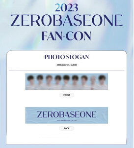 ZEROBASEONE PHOTO SLOGAN [ZB1 FAN-CON OFFICIAL GOODS] �t�H�g�X���[�K�� �����O�b�Y / �[�׃���
