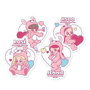 BLACKPINK - STICKER [�N�����N] KRUNK 4��I��� [PATCHMANIA] / �����X�e�b�J�[ �u���s��