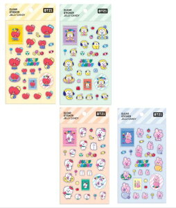 BT21 Jelly Candy clear sticker / WF[LfB NAXebJ[