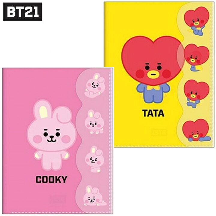 楽天市場】BT21 BABY ダイカットカバー付ファイル / 2種選択別 クリア 