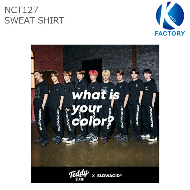 楽天市場 送料無料 Nct127 Sweat Shirt フォトカード付き Slowacid X Teddy Island エヌシーティー スローアシッドxテディアイランド K Popfactory