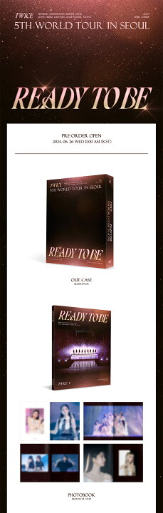楽天市場】【JYP 特典選択】 TWICE 5TH WORLD TOUR [READY TO BE] IN  