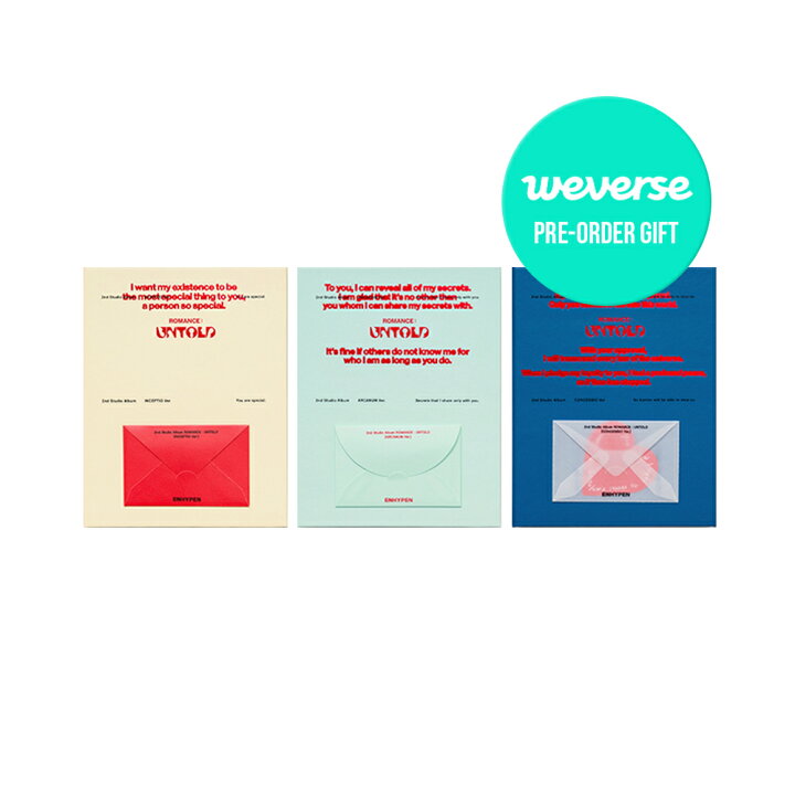 楽天市場】【Weverse 特典選択】 3種選択 / ENHYPEN - ROMANCE 