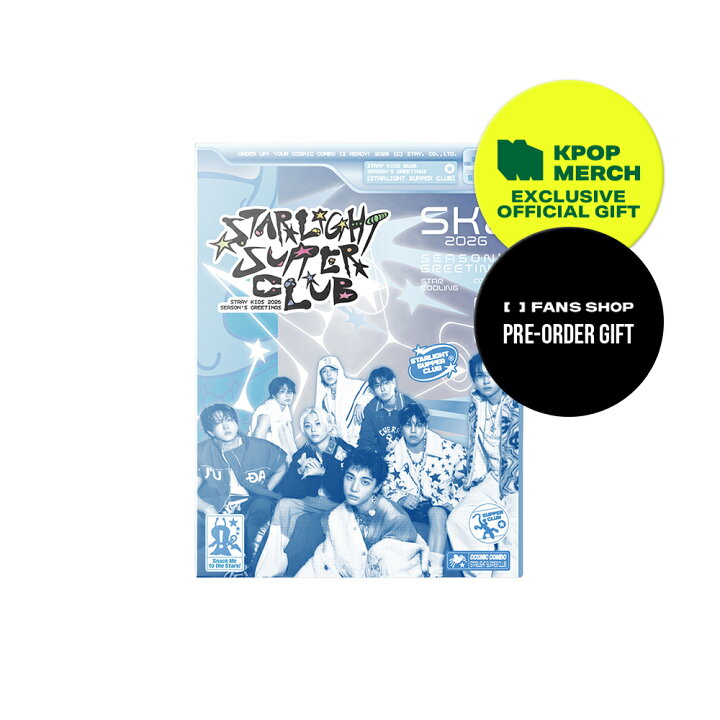 楽天市場】【ONLINE特典付】 Stray Kids STRAIGHT SUPPER CLUB 2026 straykids シーグリ SEASONS GREETINGS 2026 新品