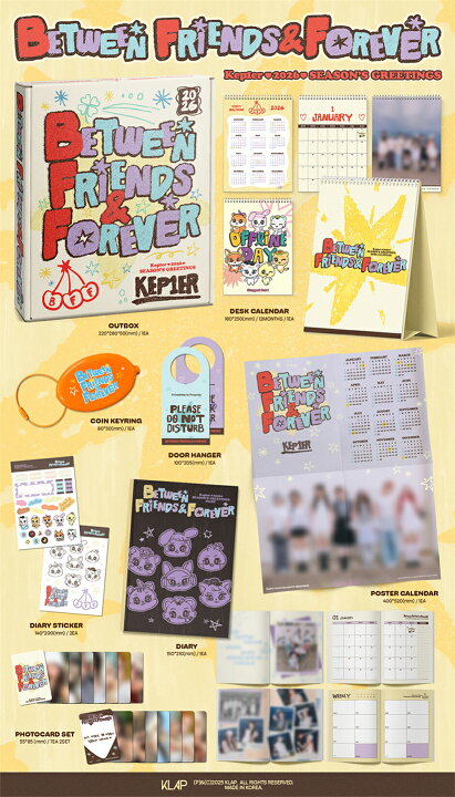楽天市場】【KTOWN4U特典付】 Kep1er 2026 SEASON GREETINGS BETWEEN 