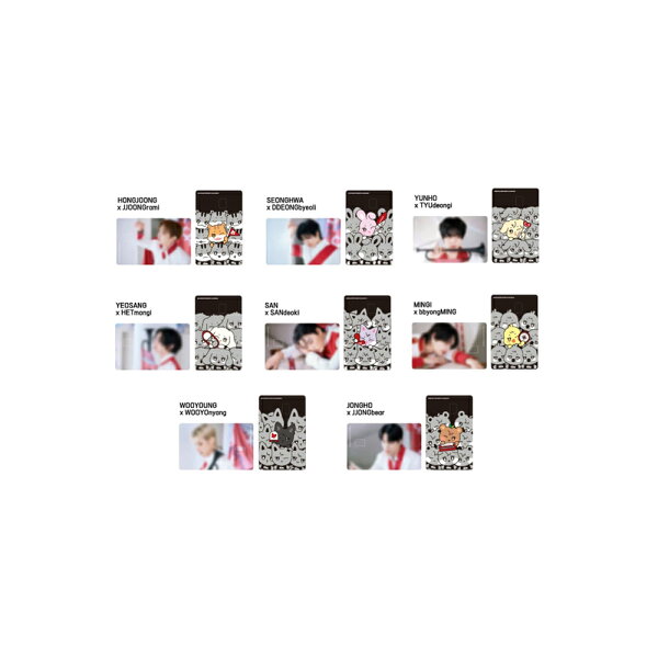 ATEEZ X ANITEEZ / ANITEEZ IN THE CALLING MD / 27 CARD COVER STICKER SET / 8種選択