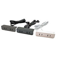 staxtoos ネジ固定式 家具用後付け コンセント スッキリデザイン 3色あり