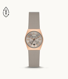 【正規品】スカーゲン　SKAGEN GRENEN LILLE 三針デイト サンド エコレザーウォッチ　サステナブル素材 26mm SKW3052