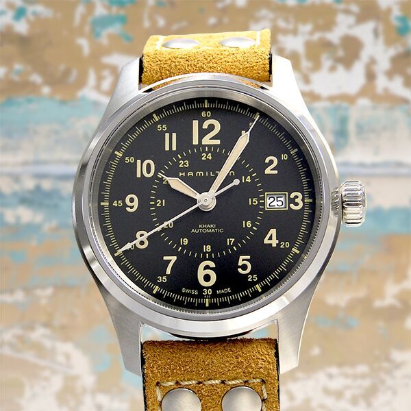 Hamilton 腕時計 店舗 新品 使い勝手の良い ハミルトン カーキフィールド オート 40mmH70595593