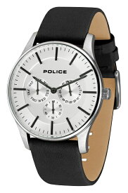 POLICE WATCH ポリス COURTESY 腕時計 メンズ レザー　14701JS01【国内正規品】