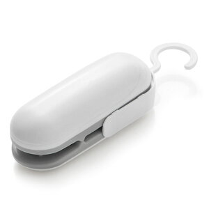 ハンディシーラー シーラー 家庭用 ヒートシーラー クリップシーラー ミニシーラー フードシーラー イージーシーラー ポータブル コンパクト 密封 開封カッター付き 食材保存 フードクリッ