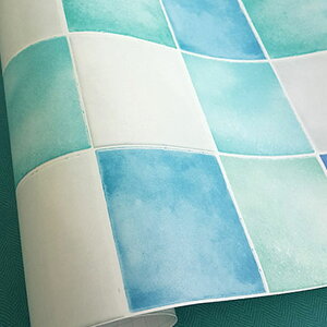 壁紙 シール タイル 【 大き目タイルデザインの壁紙シール 】【 お得な壁紙30mセット 】 壁紙 タイル はがせる シール のり付き 壁用 クロス リメイクシート ウォールステッカー アクセント