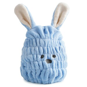 ヘアドライキャップ かわいい ヘアドライタオル キャップ タオルキャップ ドライキャップ ヘアドライ タオル 子供 うさ耳 うさぎ 男の子 女の子 小学生 キャラクター プール スイミング お