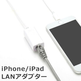 iPhone LANアダプター 有線LAN接続 LANイーサネット接続 RJ45 ドライバー不要 プラグアンドプレイ 1m アイフォン iPad アイパッド IEEE 802.3x 小型 コンパクト シンプル かわいい 10Mbps/100Mbps Fast Ethernet iOS10以上対応機種 y1