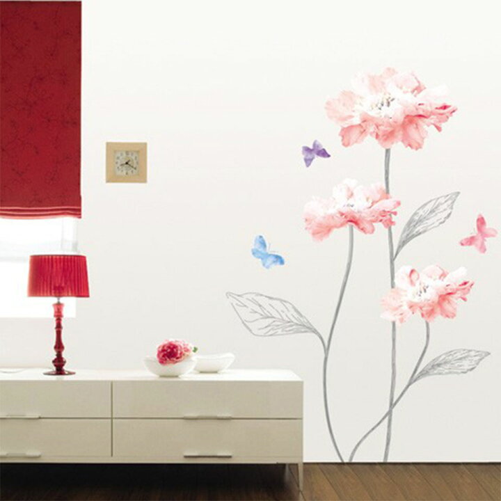 楽天市場 ウォールステッカー 植物 花 3匹の蝶とピンクの花 ウォールステッカー 北欧 ウォールステッカー 植物 木 ウォールステッカー ツリー ウォールステッカー 花 ウォールステッカー トイレ ウォールステッカー 植物 グリーン ウォールステッカー 宅c ケイ ララ