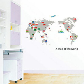 世界地図 ウォールステッカー ポスター [世界地図と英字] ウォールステッカー 北欧 ウォールステッカー 植物 木 ウォールステッカー 英字 ウォールステッカー 壁紙 ウォールステッカー トイレ 宅C
