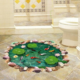 床 トリックアート ウォールステッカー トリック 魚 池の鯉 床用 ウォールステッカー 北欧 ウォールステッカー 植物 木 ウォールステッカー ツリー ウォールステッカー トイレ ウォールステッカー アルファベット ウォールステッカー 英字 植物 グリーン ポスター 宅C