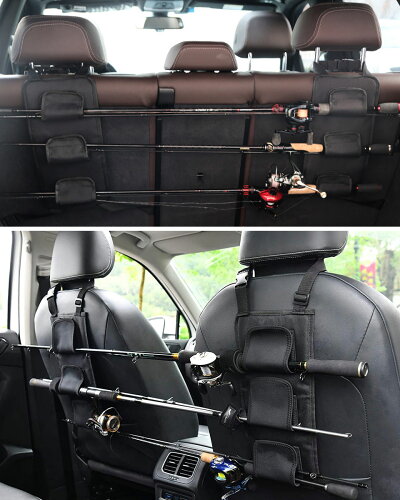 楽天市場 ロッドキャリー ロッドホルダー 車用 車載ロッドホルダー 竿ホルダー 竿ベルト 固定 キャリーベルト 釣り フィッシング ベイトロッド スピニングロッド ワンピースロッド Rod 釣り竿 穴開け不要 マジックテープ固定式 ケイ ララ 楽天市場店