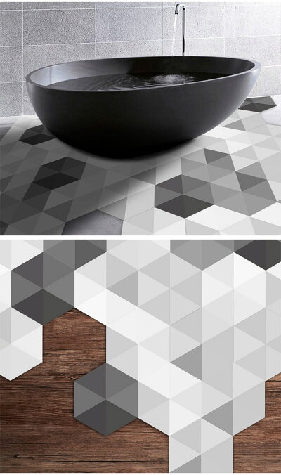 楽天市場 ウォールステッカー モノトーン 六角形 幾何学模様 六角形シール 10枚セット 北欧 Wall Sticker トイレ リビング ホワイト グレー 壁紙シール インテリアシール Y4 ケイ ララ 楽天市場店