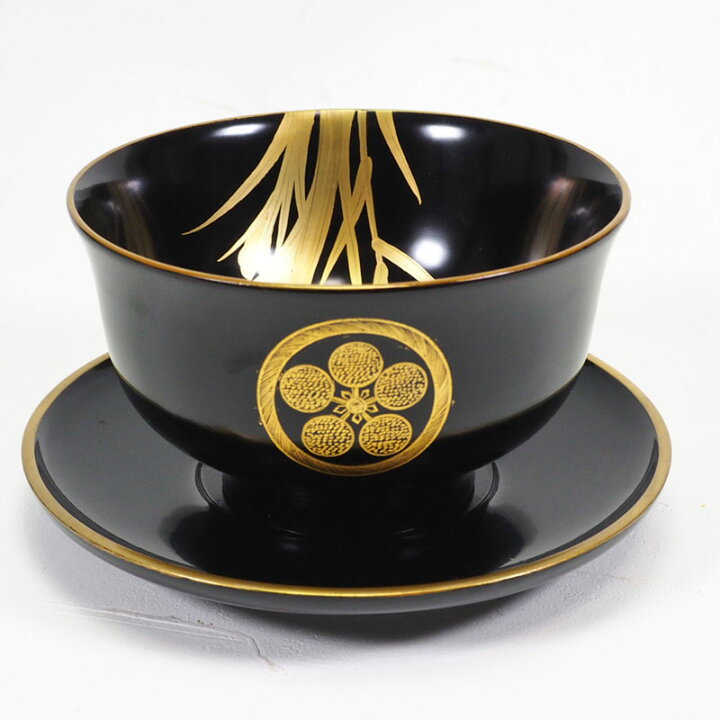 楽天市場】輪島塗 盃洗 受け皿つき アヤメ 梅鉢紋 0934 杯洗 漆器 蒔絵  