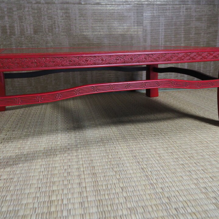 楽天市場】村上木彫堆朱 牡丹図 ミニテーブル 0036漆器 天然木 漆伝統 