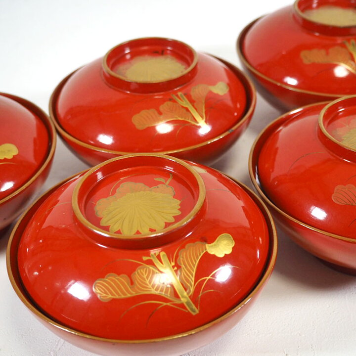 楽天市場】菊花の蒔絵が美しい汁椀 09266客組 会席 汁椀 漆器 お吸い物 