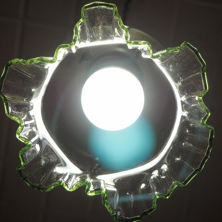 楽天市場】縁のフリルガラスランプシェード 0140レトロ 電傘 電笠 