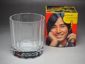 グラス 0193 【中古】 昭和レトロ ガラス グラス コップ ノベルティ ※1個の販売価格です JAPAN japanese antique vintage tableware　glassware