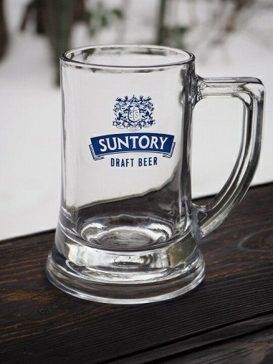 楽天市場】サントリービールジョッキ 0199 【中古】 昭和レトロ ガラス 
