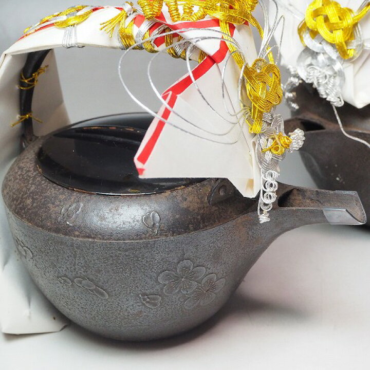 楽天市場】梅文様 鉄製銚子二ツ組明治 婚礼 酒器 茶道具 茶道 炭 
