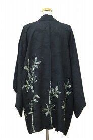 Flower pattern haori Jacket 0016"Siborisome" haori Japanese vintage silk jacket花文様羽織 絞り染 和装 着物 小紋 帯【中古】japanese kimono japanese vintage clothes beauty