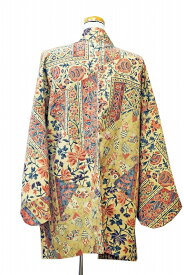 haori Jacket Calico pattern 0056 haori Japanese vintage silk jacket羽織 和装 着物 小紋 帯【中古】japanese kimono japanese vintage clothes beauty