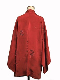 haori Jacket Japanese fan pattern Edo Komon 0071 haori Japanese vintage silk jacket長羽織 和装 着物 小紋 帯【中古】japanese kimono japanese vintage clothes beauty