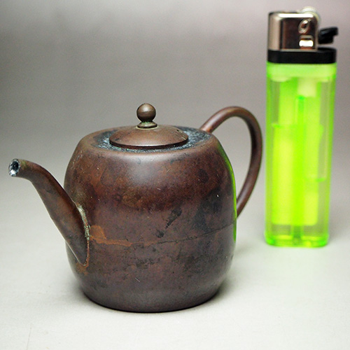 楽天市場】小さい銅製 水注 水差し 0189かなもの 鋳物 茶道具 書道