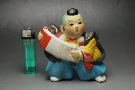 0153　勧進帳童子の土人形【中古】アンティーク日本玩具☆土人形