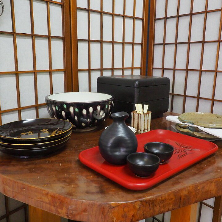 楽天市場】おもてなしセット 005鉢 銘々皿 盆 徳利 盃 蓋置 小皿陶磁器 