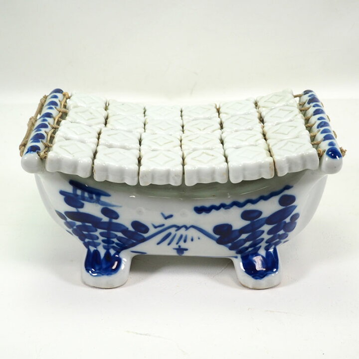 楽天市場】陶枕 陶器の枕 0054 伊万里 染付 枕 寝具 【中古】 骨董 