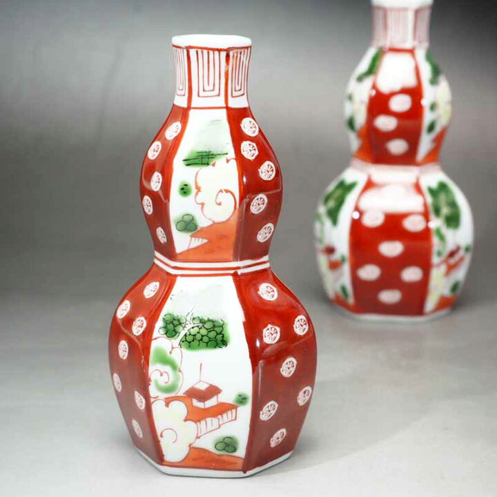 楽天市場】0184 酒器セット 有田焼 古赤絵 其泉作日本酒 徳利 酒器 
